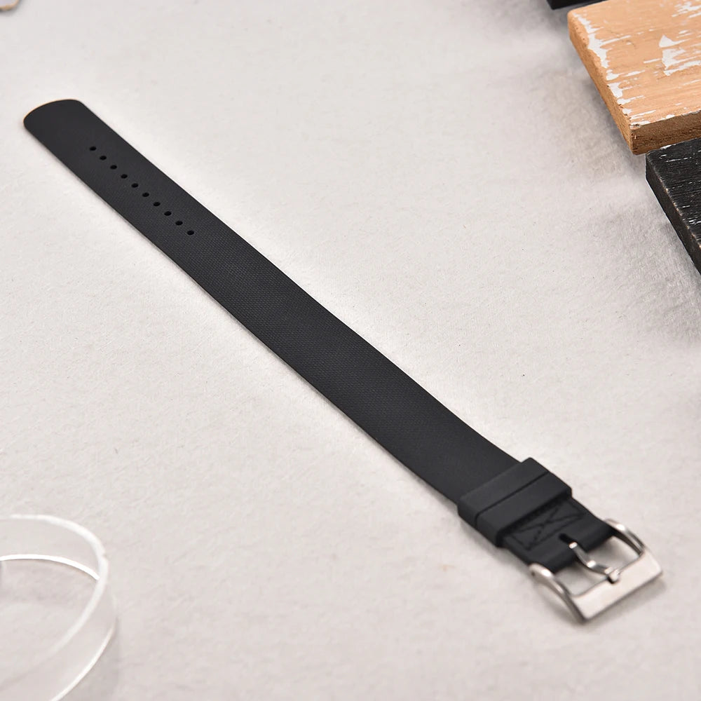 Fit For Tudor Style Ranger Rolex Daytona Fluororubber Watch Strap 20mm 21mm 22mm Waterproof Super Soft FKM Belt Watch Band