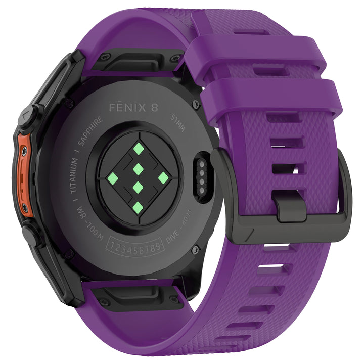 Silicone Watch Band for Garmin Fenix & Epix (22-26mm)