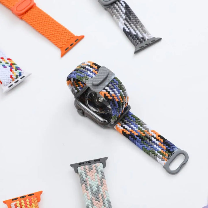 Strap For Apple watch band 44mm 42mm 40mm 45mm 46mm 41mm 49mm Braided Solo Correa Bracelet iWatch Series 9 8 10 7 6 5 4 se Ultra