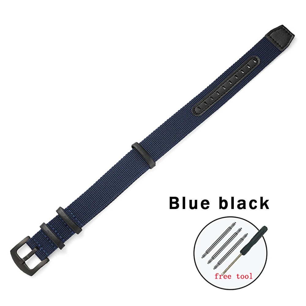 Nylon Leather Strap 20mm 22mm Watchband Genuine Leather Weave Replacement Bracelet for Hamilton Khaki Field Wristband Sport Band