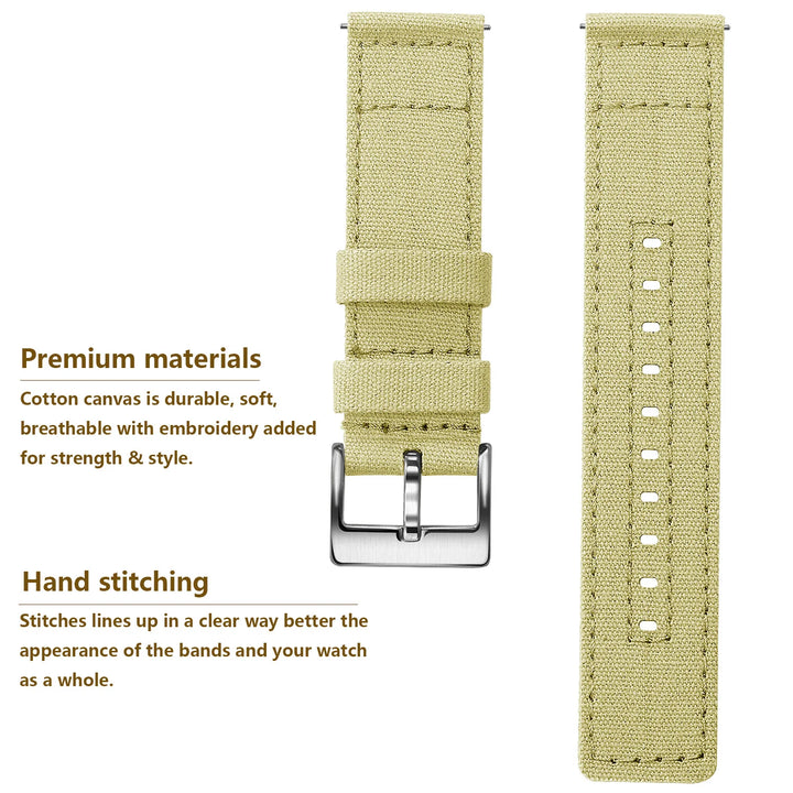 Quick-Release Canvas Strap 20/22mm