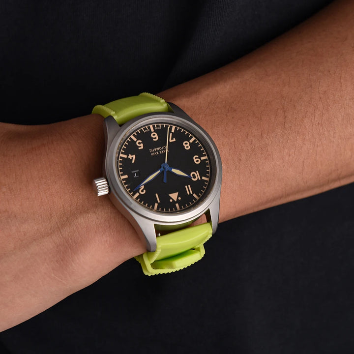JUELONG Original Factory Design Glow Tropical Fluo Strap 20mm 22mm Quick Release Perfect Fit Flat End Universal FKM Rubber Strap
