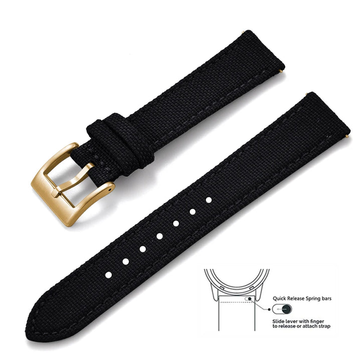 JUELONG Premium Grade Quick Release Watchbands Mixed Leather Nylon Watch Strap 18mm 20mm 22mm For SKX007 SKX009