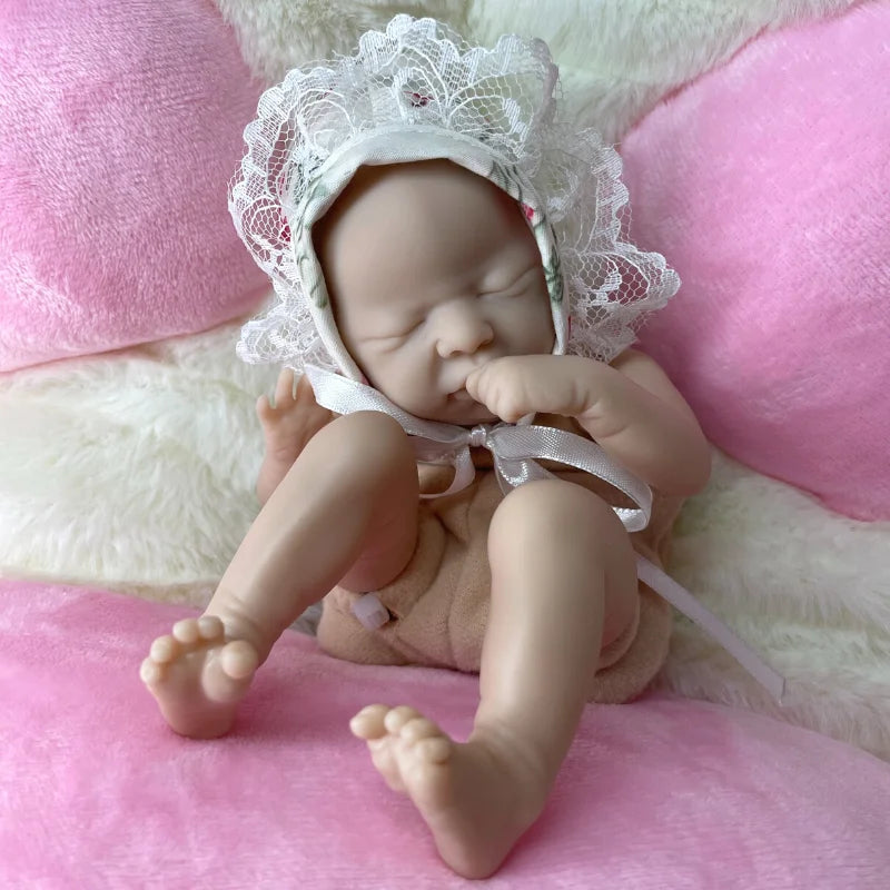 9″ Wee Patience Mini Reborn Doll Kit – Unpainted Vinyl DIY Parts