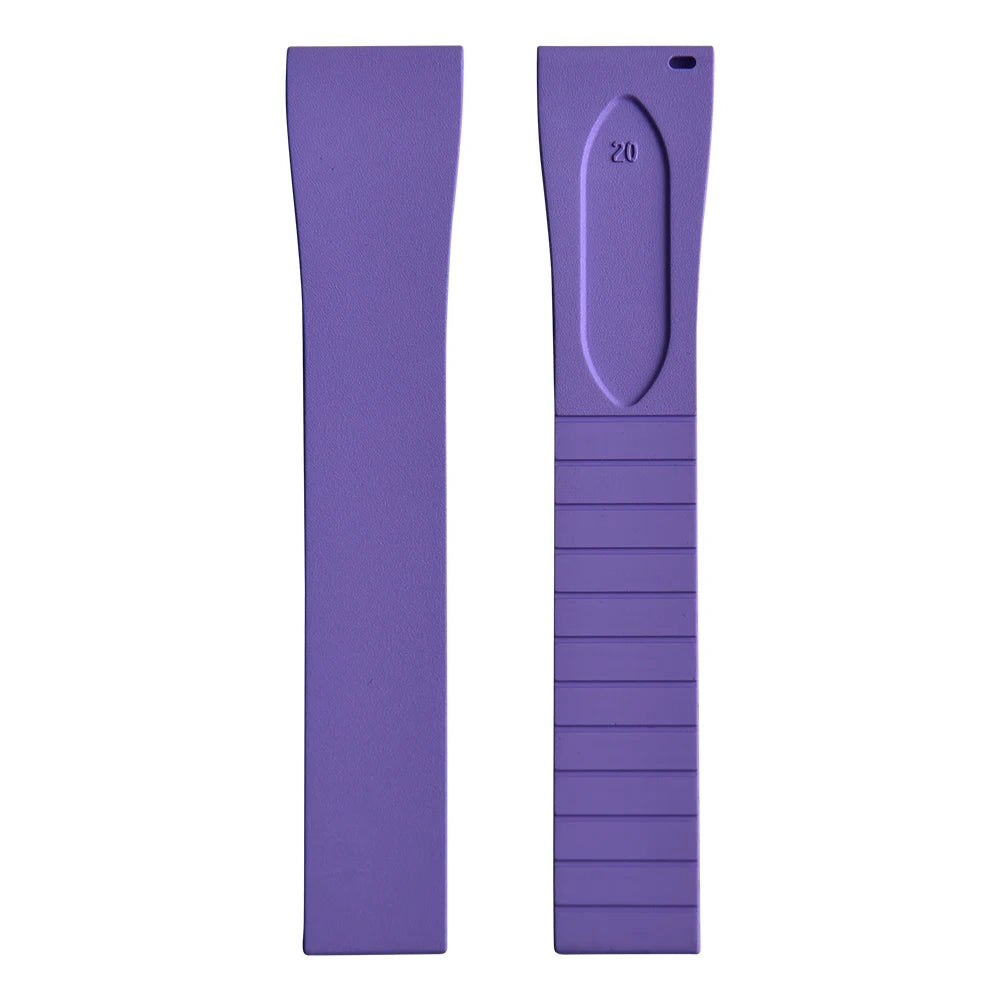 New CTS FKM Watch Strap 16mm 18mm 19mm 20mm 21mm 22mm Quick Release Butterfly Buckle Watch Band CTS Rubber Strap For Cut To Size