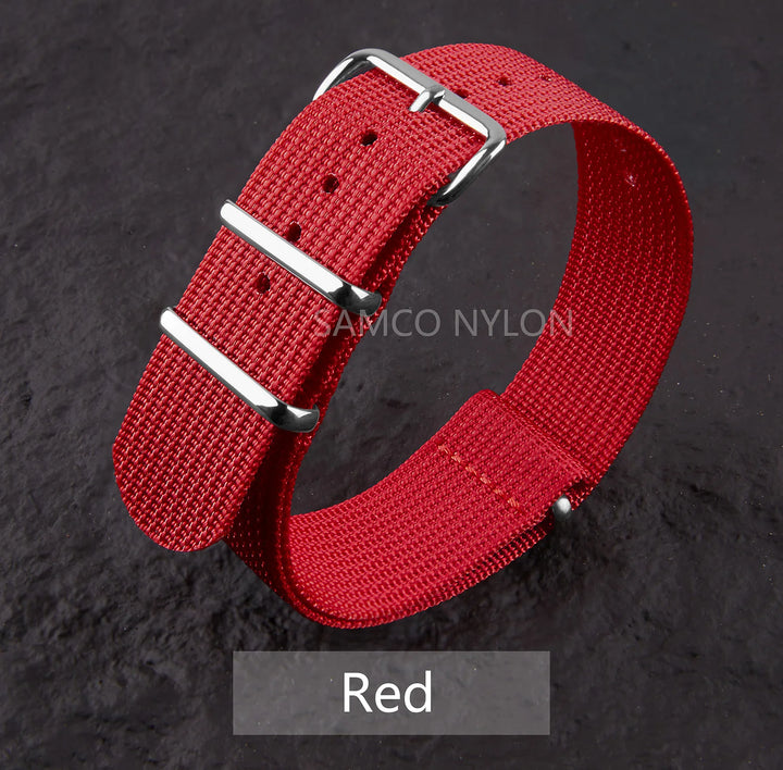 Ribbed Nylon Military Band 18–22mm