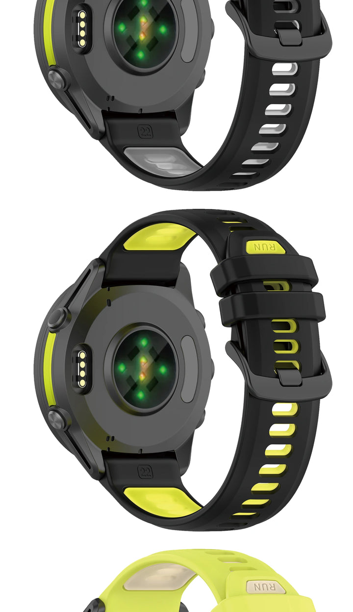 Sports Silicone Strap for Garmin Forerunner (22mm)