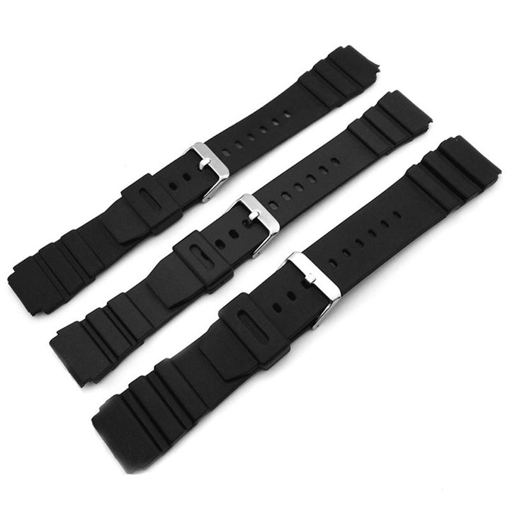 Silicone Rubber Watch Band 18–24mm for Casio G-Shock & Electric Watches