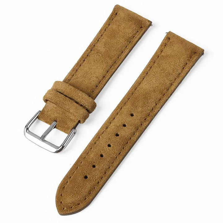 Suede Leather Watch Strap – 18–24mm for Seiko & Huawei GT Series