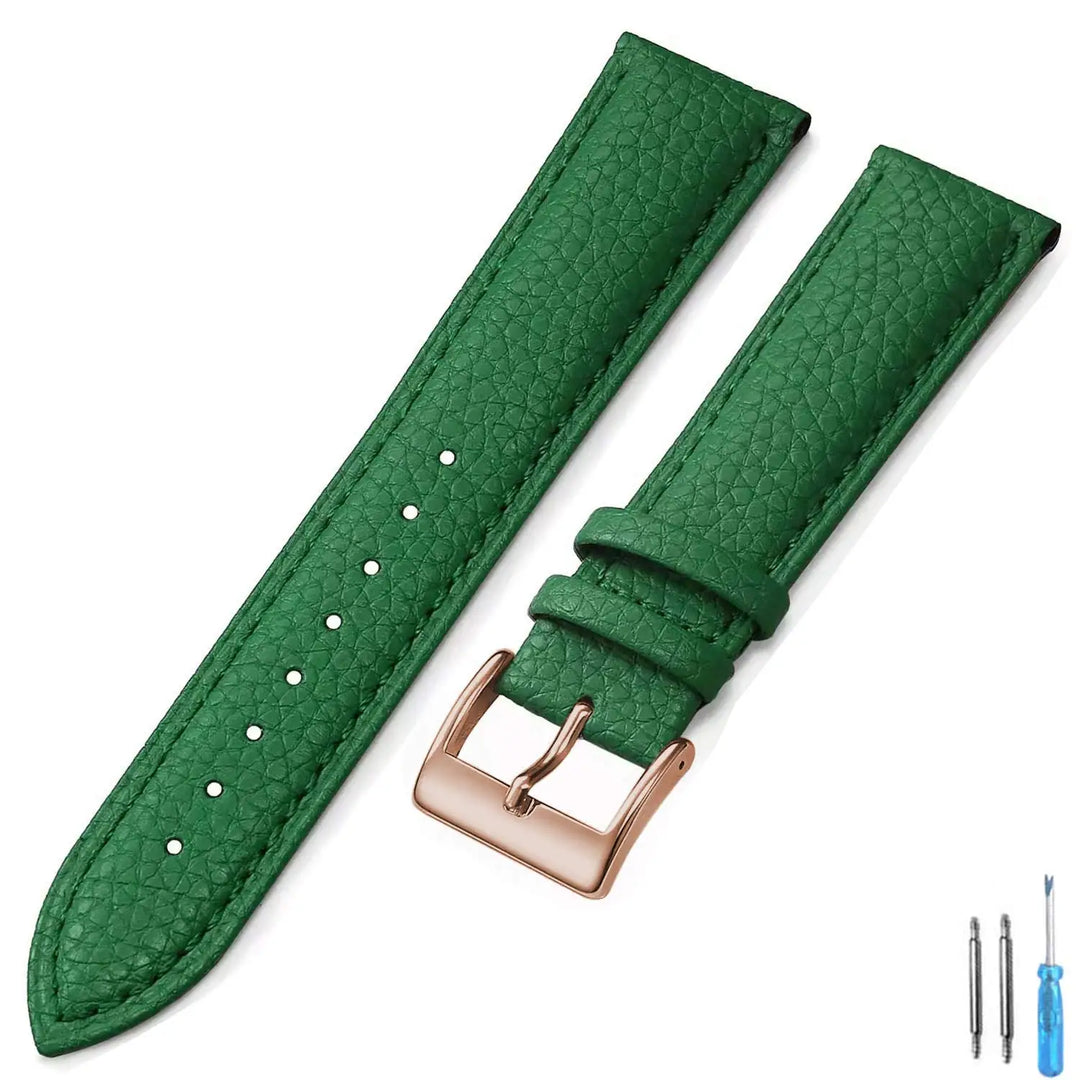 Genuine Leather Watch Band 18mm 20mm 22mm 24mm Watch Strap for Man Women High-quality Wrist Watchband + Tool