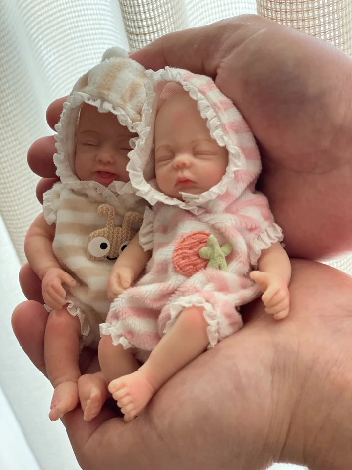 6″ Mini Silicone Reborn Baby Doll – Lifelike Newborn Girl