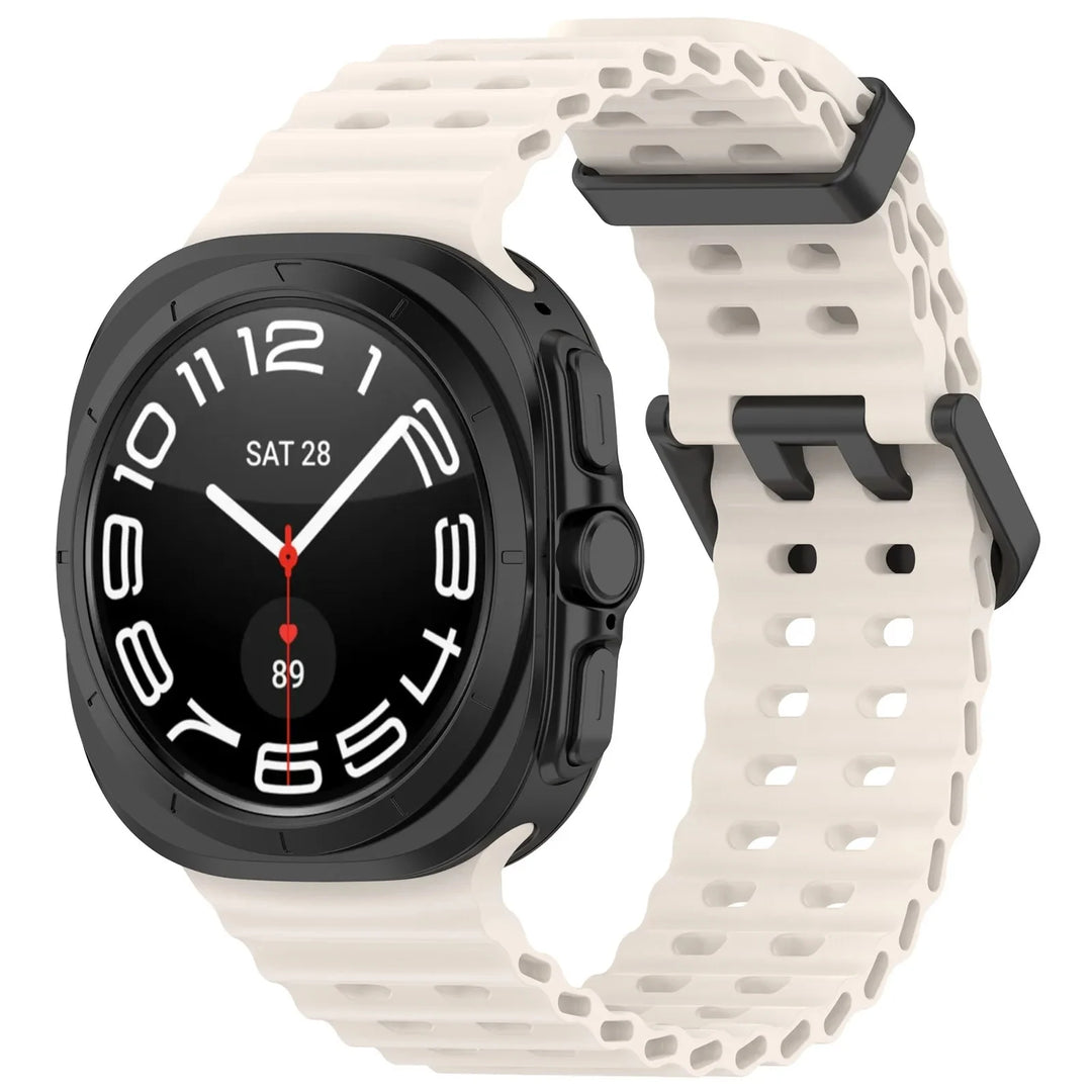 Marine Silicone Samsung Galaxy Watch Strap – 47mm Sport for Galaxy Watch 7 Ultra