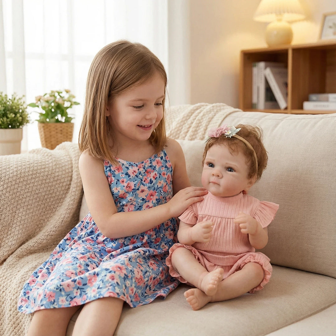 NPK Sofr 18-inch Bettie Reborn Baby Doll Vinyl Girl Handmade 3D Skin Visible Veins Collectible Art Doll for Christmas Gift