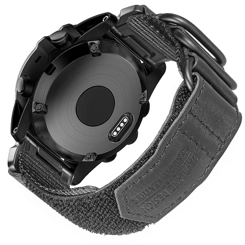 HEMSUT Nylon QuickFit Watch Strap – 20/22/26mm for Garmin Fenix 6/7/8, Forerunner, Epix, Instinct, Tactix