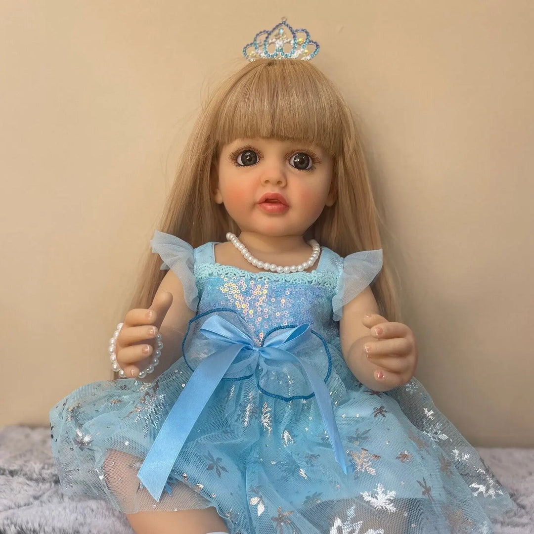 55 cm Betty Princess Silicone Reborn Toddler Doll – Waterproof Full‑Body Realistic Baby Girl