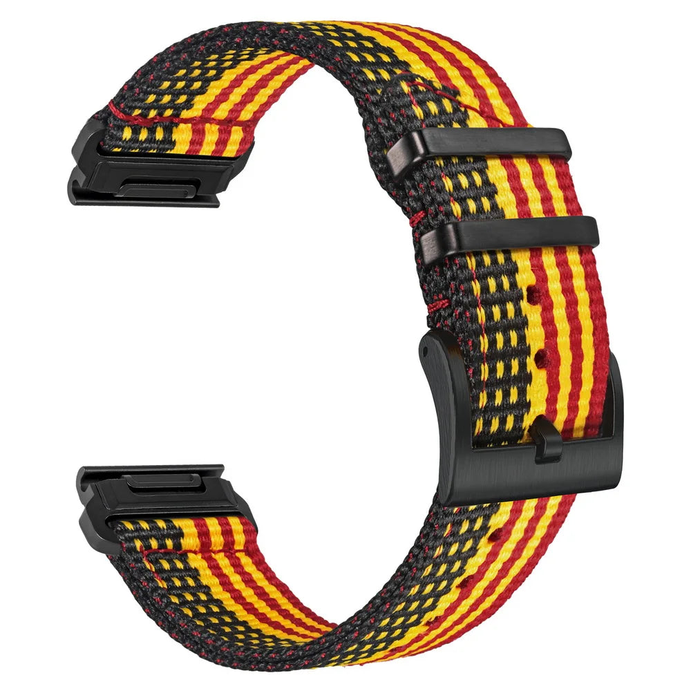 Nylon QuickFit Watch Strap – 22/26mm for Garmin Fenix 6/7/8, Epix, Instinct, Tactix, MARQ