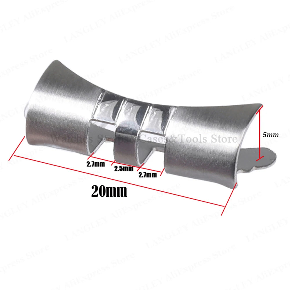 Stainless Steel Curved End Link – 18/22mm, for Seiko SKX007/009 Jubilee & Oyster