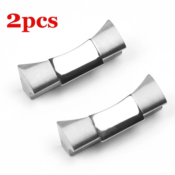 Silver Solid Curved End Link for Rolex Submariner Endlink Just for  Daytona 116503/116500 for Rubber Leather Watch Band