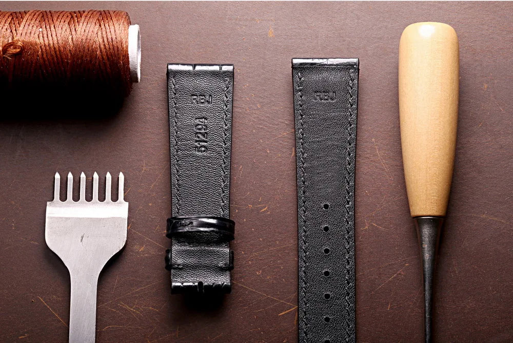 Crocodile Leather Watch bands For IWC Portugues Pilot Black Alligator Grain Bracelet Replacement Wrist Strap 20mm 21mm 22mm