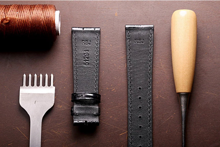 Crocodile Leather Watch bands For IWC Portugues Pilot Black Alligator Grain Bracelet Replacement Wrist Strap 20mm 21mm 22mm