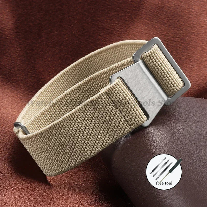 Elastic Nylon Watch Strap 18/20/22mm (Sport Band)