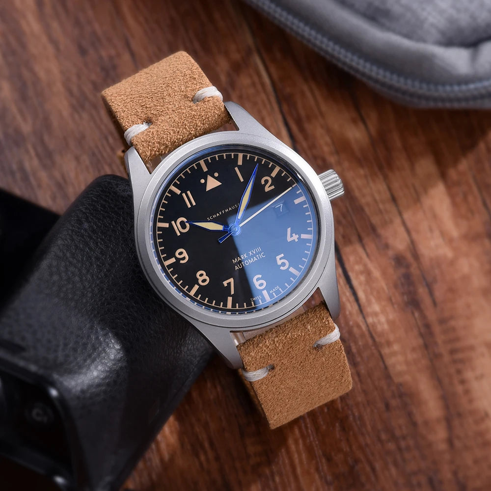 Vintage Suede Leather Watch Strap – 20-22mm Quick Release
