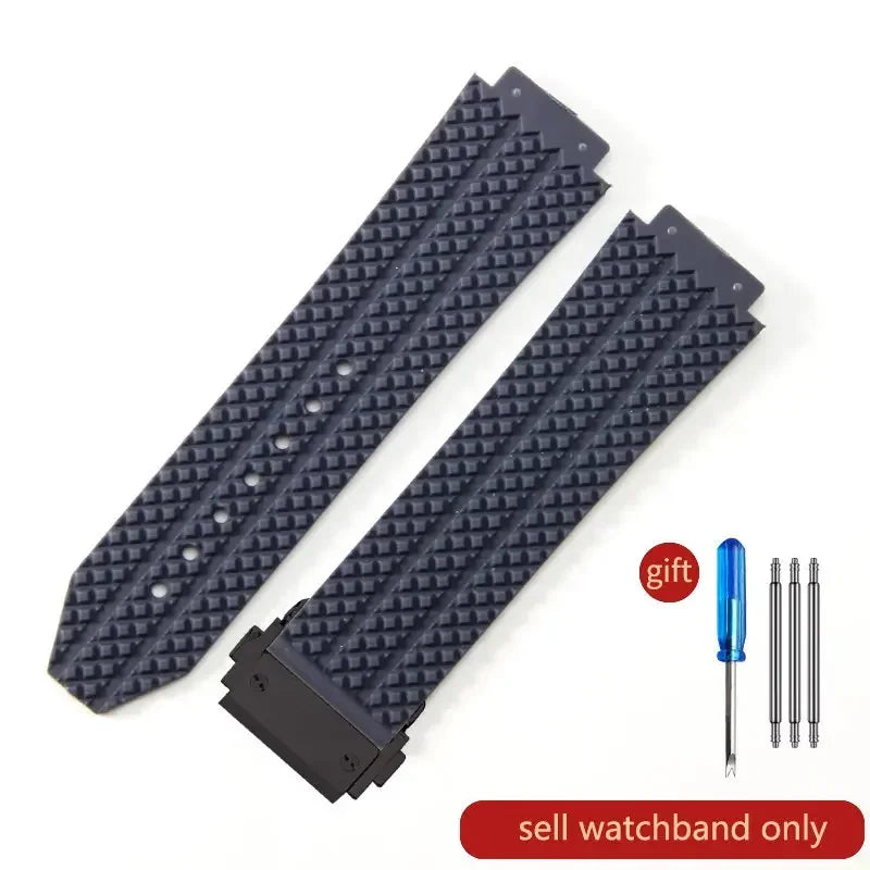 Waterproof Sports Silicone Watch Band 24x17 & 26x19mm (Men & Women)