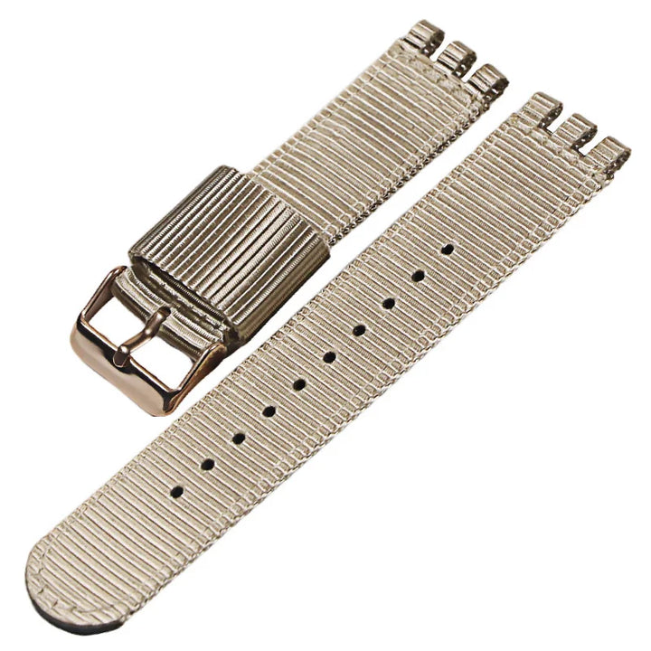Nylon Canvas Watch Strap – 17/19/20mm for Swatch with Buckle