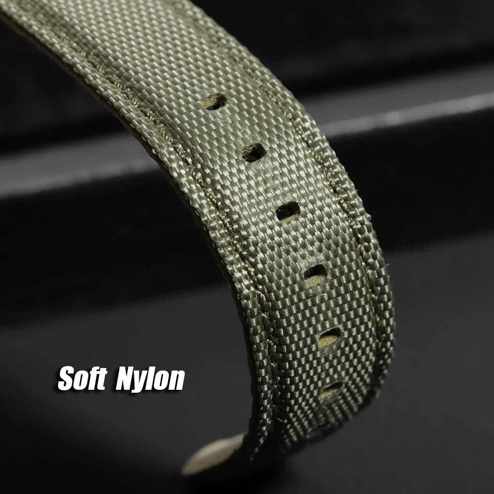 Sailcloth Nylon Watch Strap – 20-22mm Butterfly Buckle