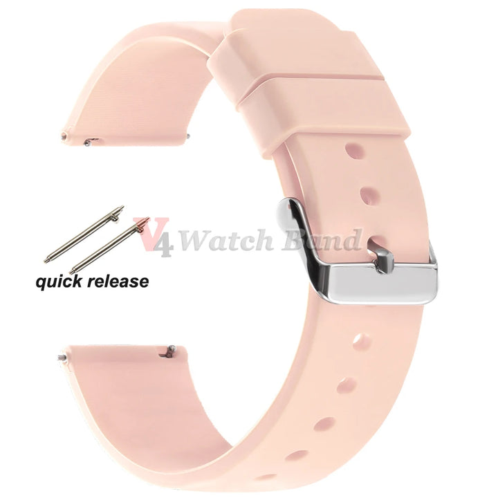 Silicone Watch Band Rubber Wrist Straps 18mm 20mm 22mm 24mm Watch Strap for Galaxy Replace Bands for Oris for Seiko for Citizen