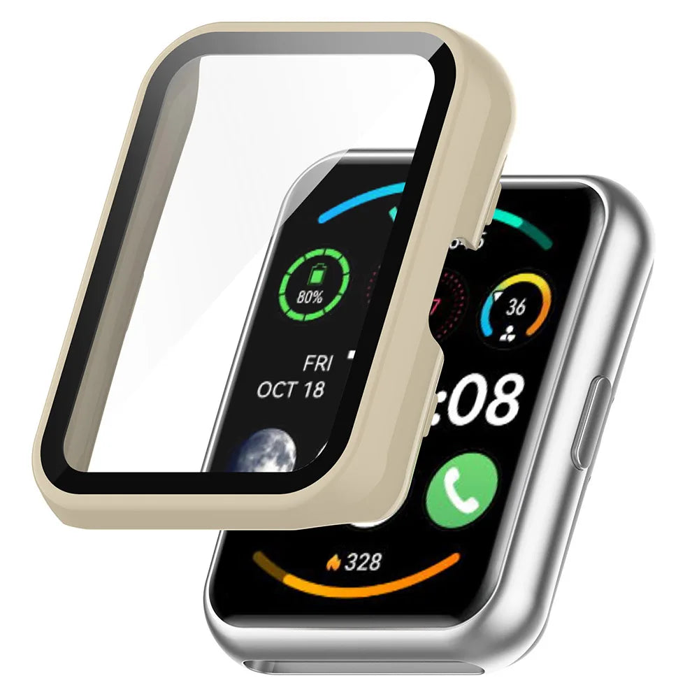 PC + Tempered Glass Protective Case for Huawei Watch Fit 2