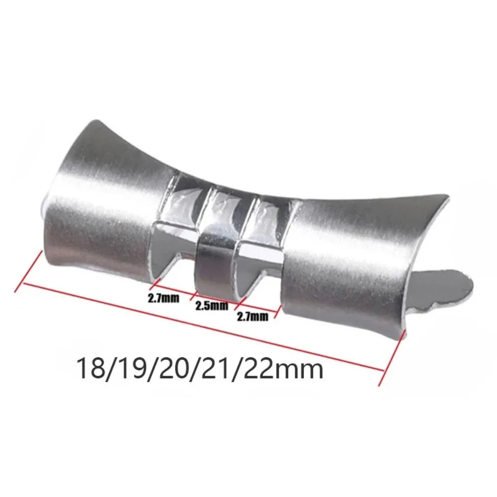 Curved Flat End Stainless Steel Link Adapter 18–22mm for Seiko SKX007/009