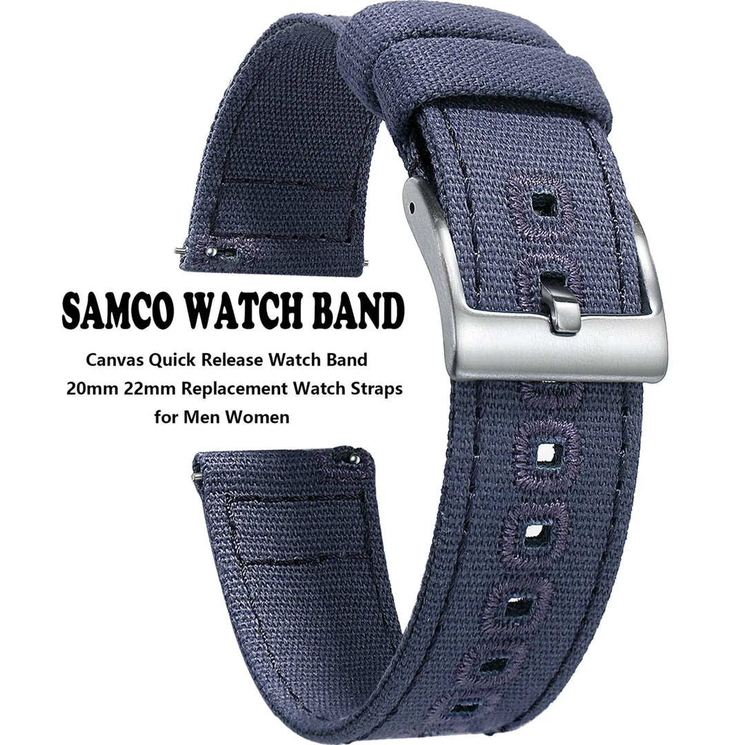Quick-Release Canvas Strap 20/22mm
