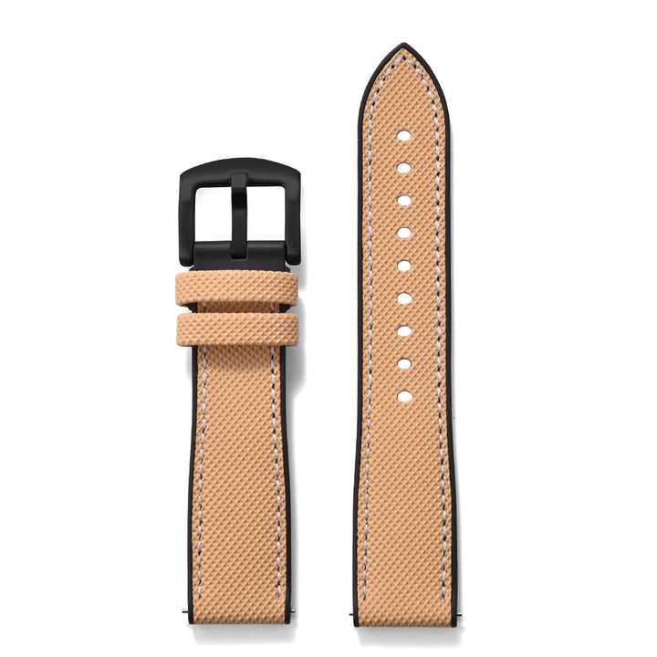 Premium Grade Hybrid FKM Nylon Watch Strap 18mm 20mm 22mm 24mm Fluoro Rubber Watchbands For Each Brand Diving Watches