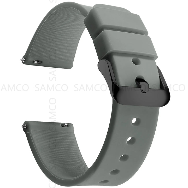 Soft Silicone Quick-Release Watch Band 14–24mm