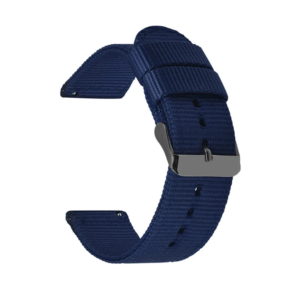 18mm 20mm 22mm 24mm Quick Release Watch Band Canvas Nylon Watch Strap for Garmin Fenix 5x Gps for Huawei Gt2 Wristband Bracelet
