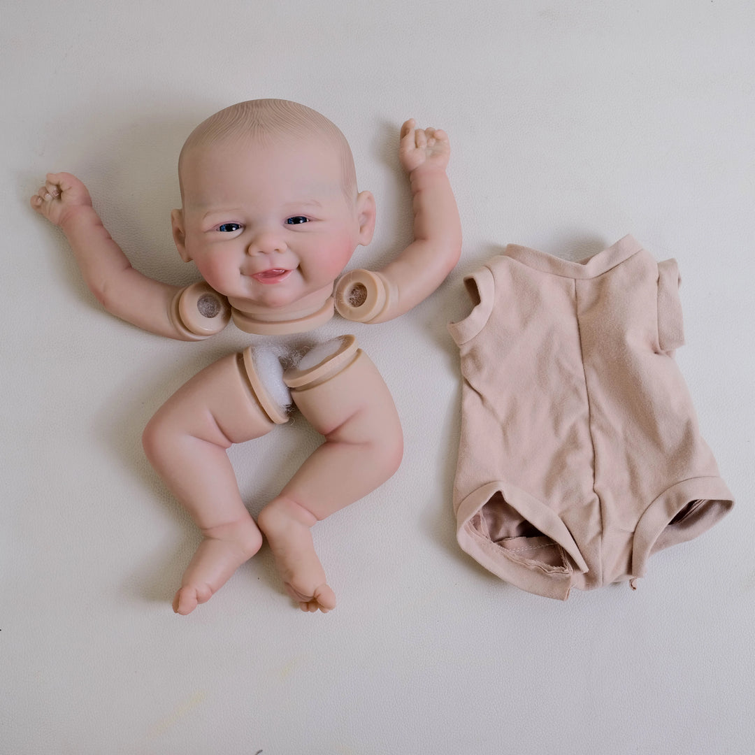 19″ Vivienne Reborn Doll Kit – Finished Painted DIY with Cloth Body