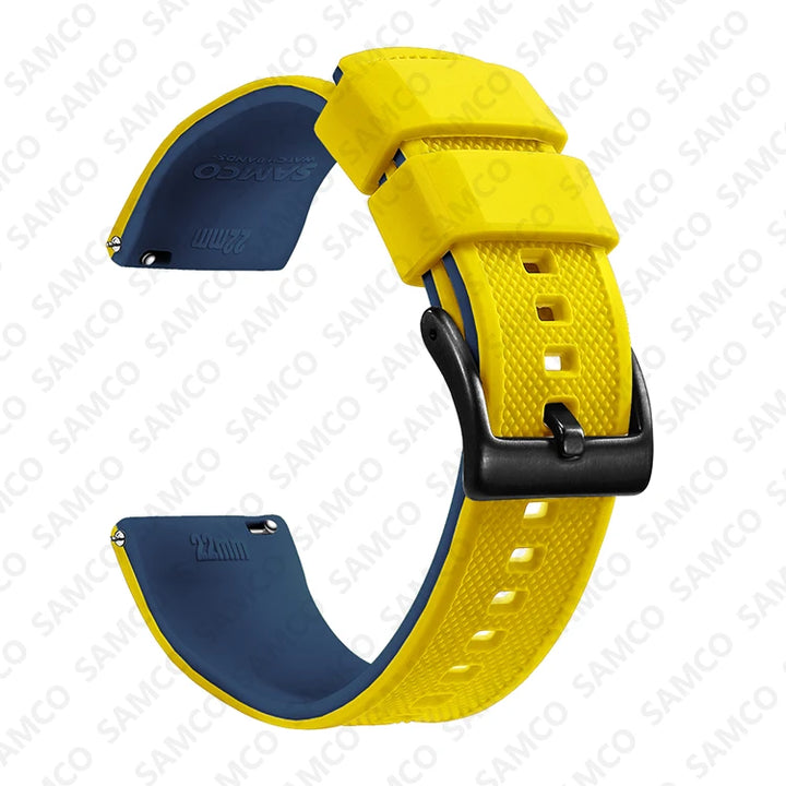 Silicone Quick-Release Watch Band 18–22mm
