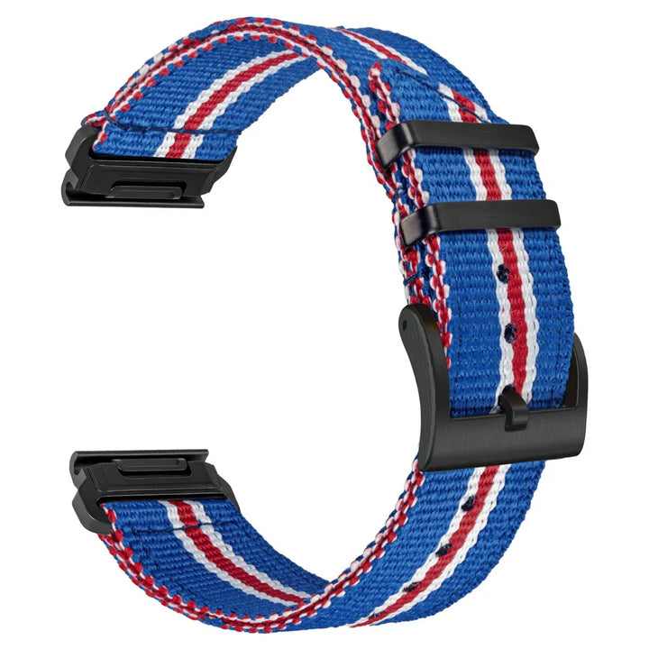 HEMSUT Nylon QuickFit Watch Strap – 22/26mm for Garmin Fenix 6/7/8, Epix, Enduro, Tactix, MARQ