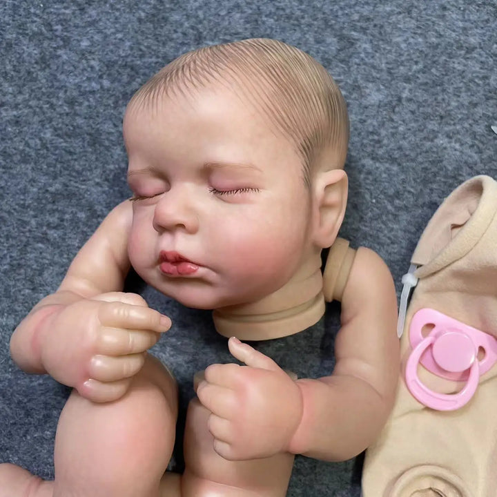 19″ Loulou Painted Reborn Doll Kit – Sleeping 3D Painted Unassembled Parts
