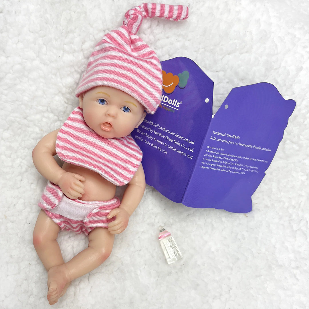 6″ Mini Silicone Reborn Baby Girl – Lifelike Palm Doll