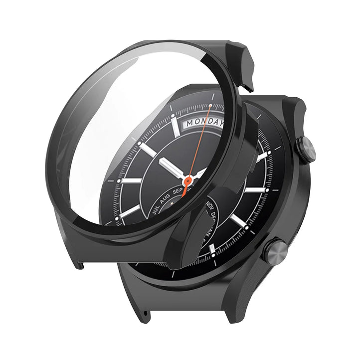 PC + Tempered Glass Protective Case for Xiaomi Watch S1 – Full Screen Cover