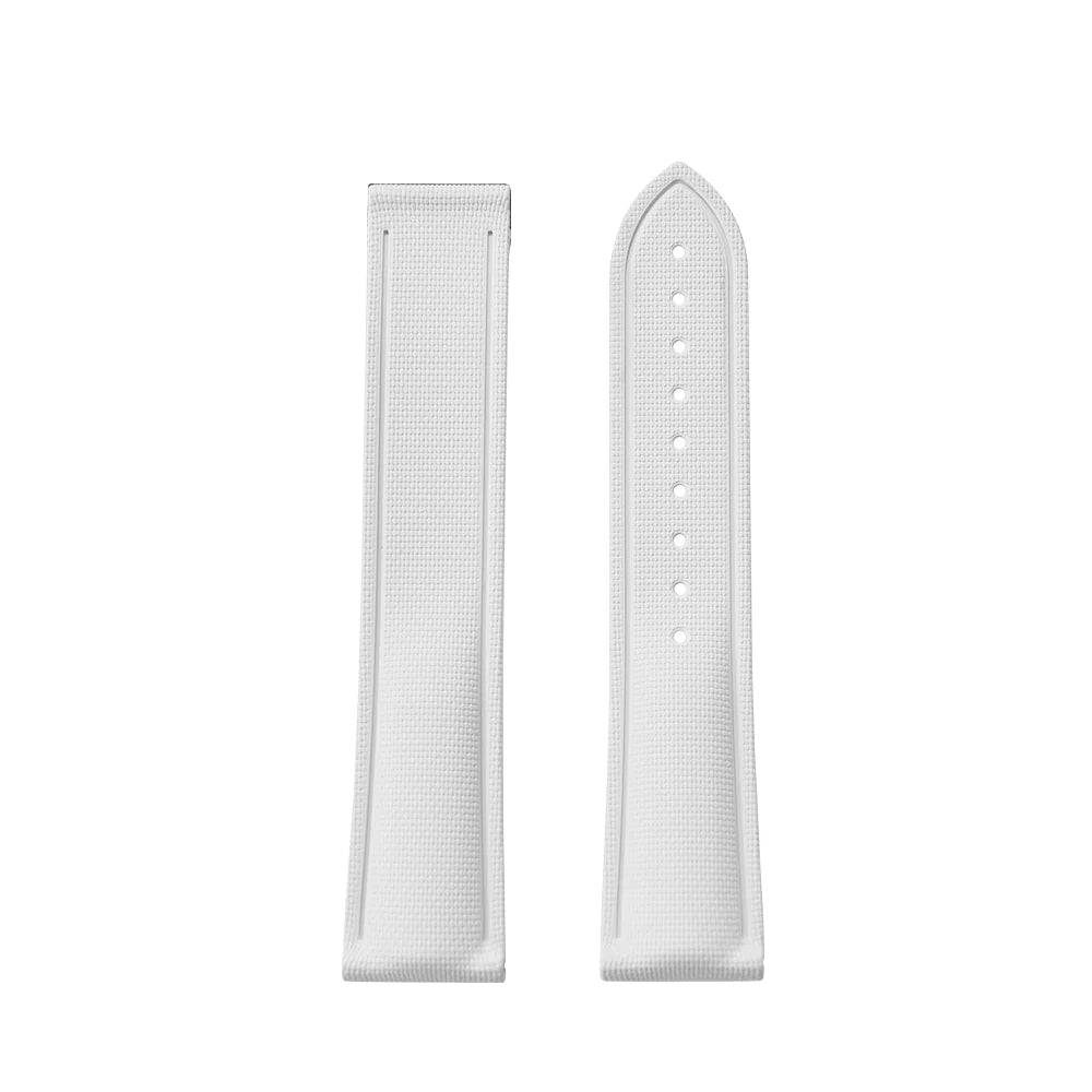 Premium Grade Soft FKM Rubber Watch Strap 20mm 21mm 22mm Perfect Fit Flat End Universal Quick Release Watch Strap