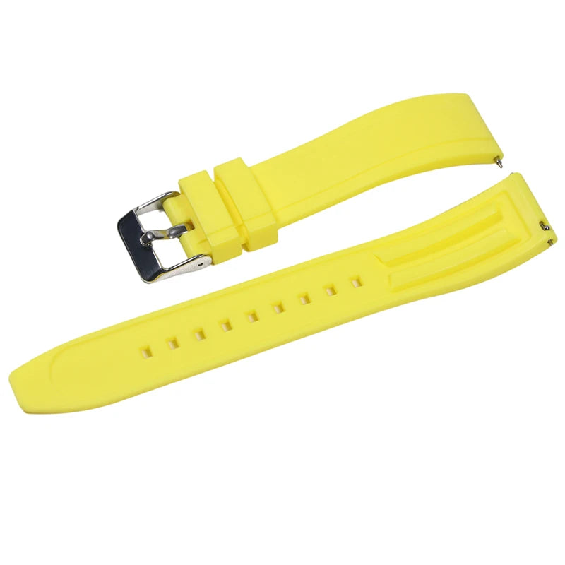 Premium Vulcanized Rubber Watch Strap – 20–24mm Quick Release