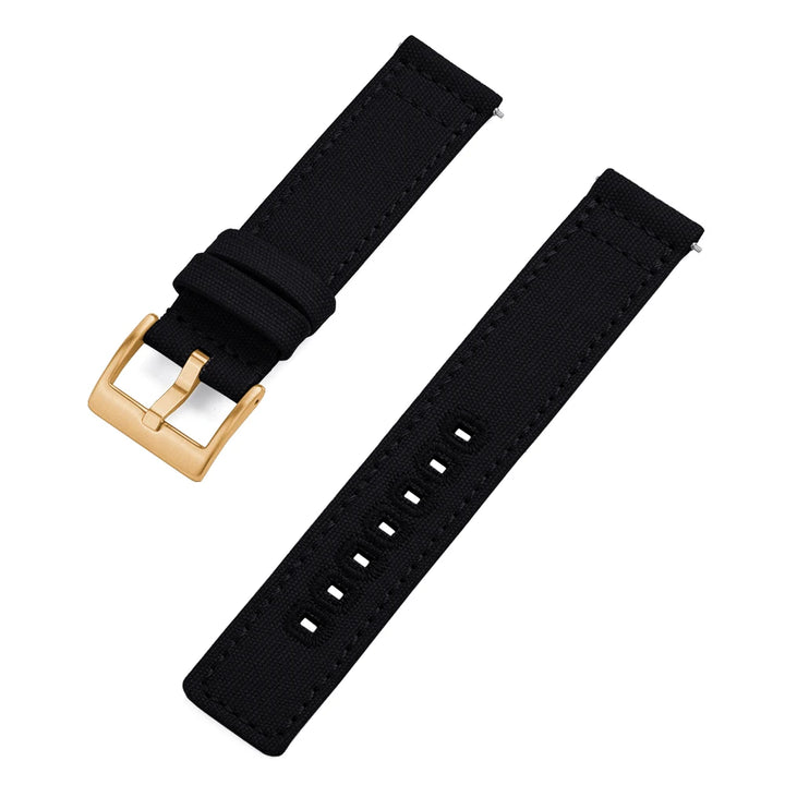 JUELONG Premium Nylon Sailcloth Watch Strap 20mm 22mm Canvas Sailcloth Watch Bands Quick Release Perfect Fit Flat End Universal