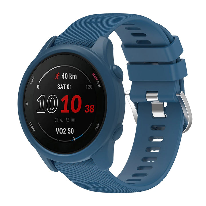 Silicone Strap with Protective Case for Garmin Forerunner 255/265