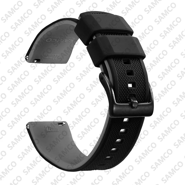 Quick Release Silicone Watch Band 18–22mm