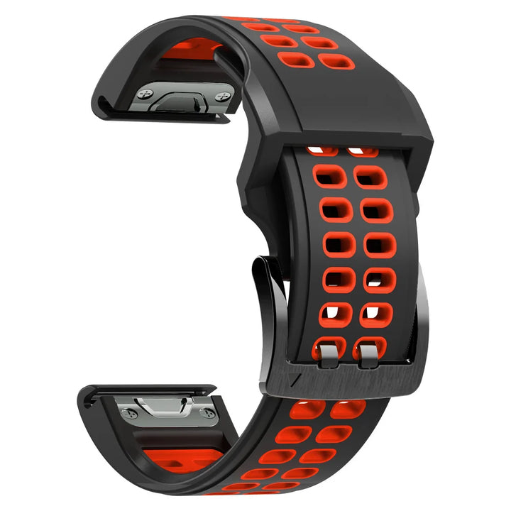 Quick-Release Silicone Strap for Garmin Fenix & Forerunner (22-26mm)