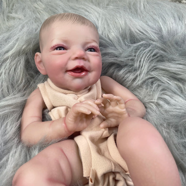 19″ Charlie Reborn Doll Vinyl Kit – Painted Kit with Cloth Body & 3D Veins