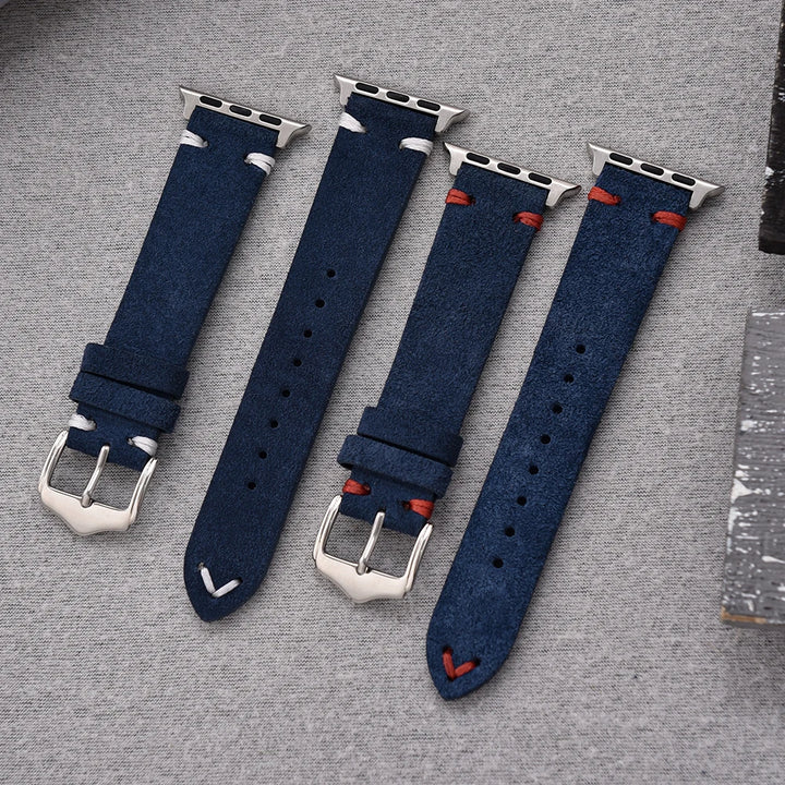 Suede Leather Strap for Apple Watch Band 49mm 44mm 41mm 42mm 38mm 46mm Bracelet Men Women iWatch Ultra Series 2 10 9 8 7 SE 5 4